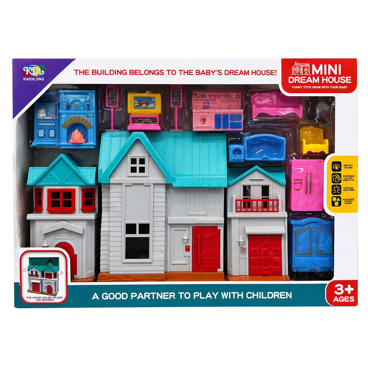 Mini Dream House – dječija kućica sa namještajem Mini Dream House – dječija kućica sa namještajem - Image 1
