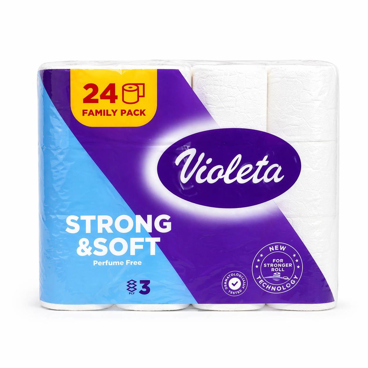 Violeta Toalet papir Strong & Soft – 24 role Violeta Toalet papir Strong & Soft – 24 role - Image 1